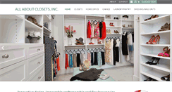 Desktop Screenshot of allaboutclosets.com