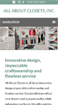 Mobile Screenshot of allaboutclosets.com