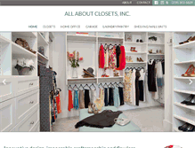 Tablet Screenshot of allaboutclosets.com